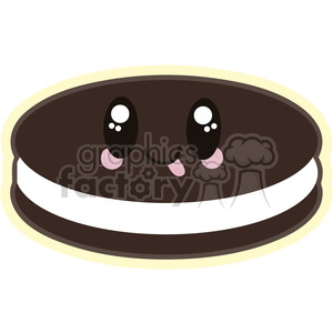 Royalty free cookie vector. Oreo clipart