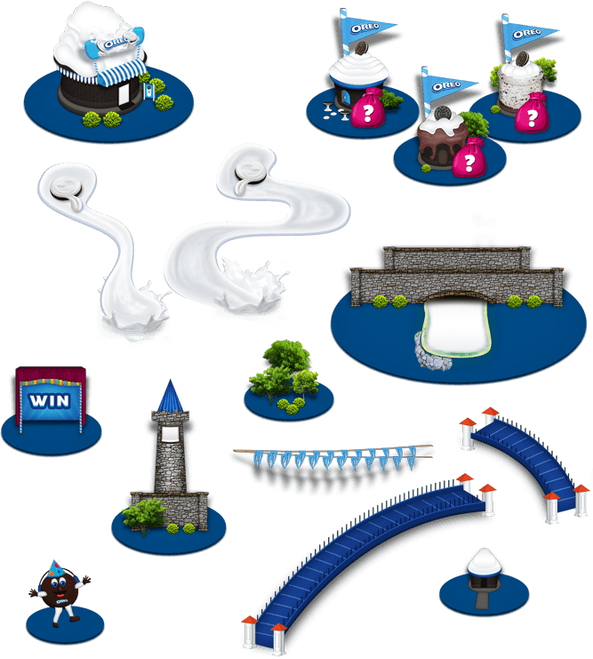 Oreo clipart cross. Fantasy land facebook game