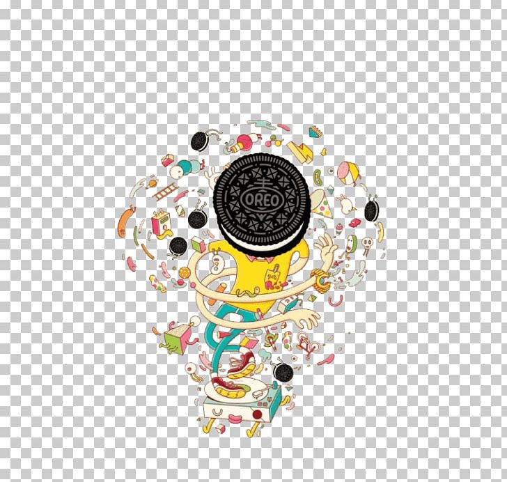 Oreo clipart design. Advertising illustrator graphic png