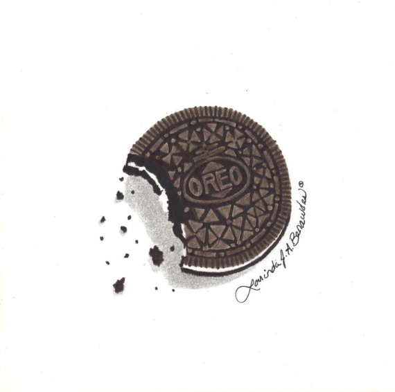 Drawing of cookie photo. Oreo clipart easy