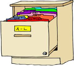 organized clipart file cabinet