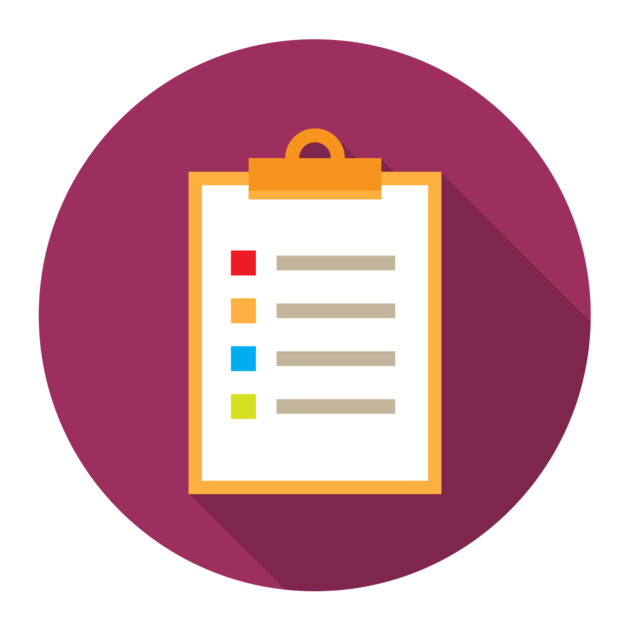 organized clipart clipboard