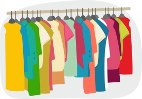 Organized clipart closet clothes. Free girl s cliparts