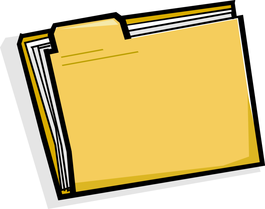organized clipart filing papers