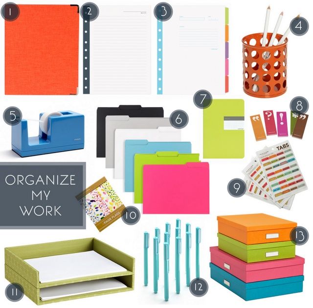 Organized clipart office space. Fun supplies for an