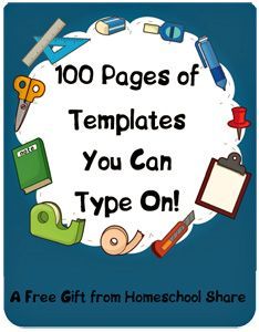  editable lapbook templates. Organized clipart test booklet