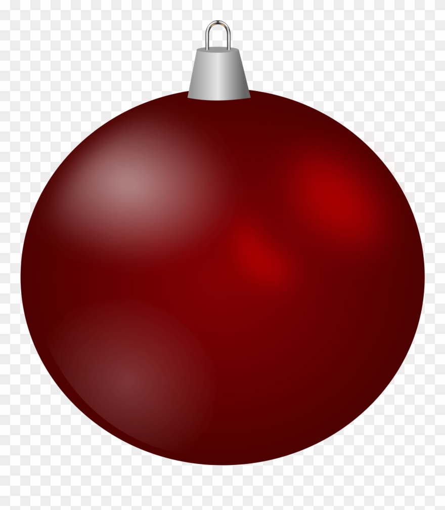 Ornaments clipart plain. Free red christmas ornament