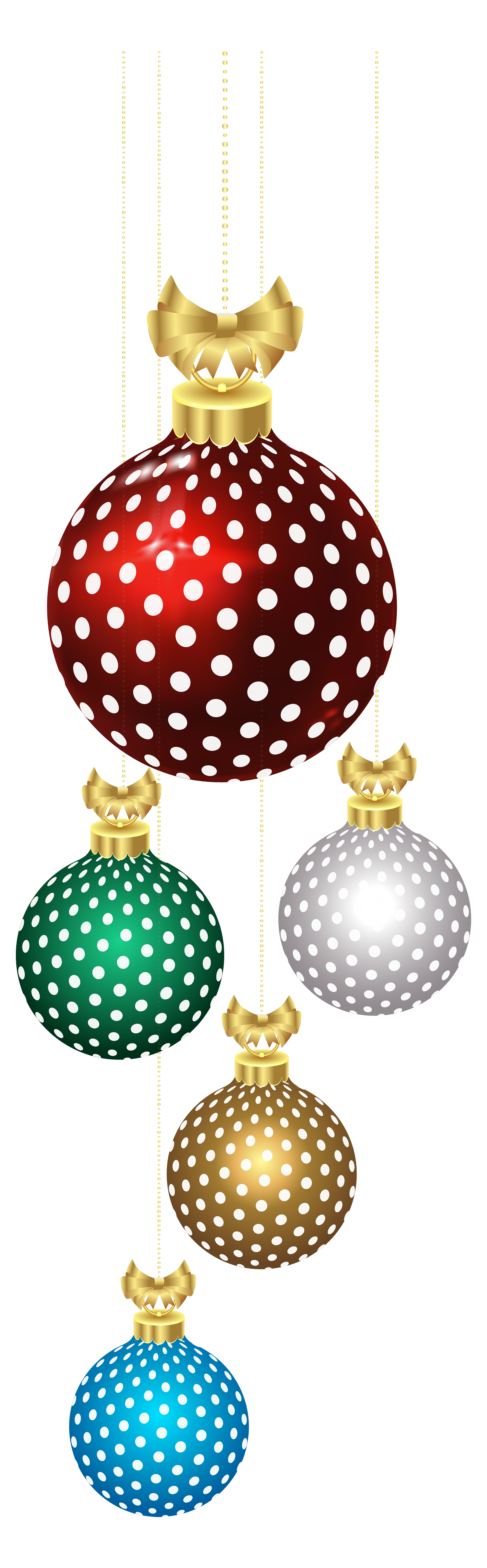 ornaments clipart polka dot