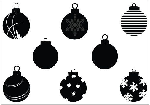 ornaments clipart silhouette