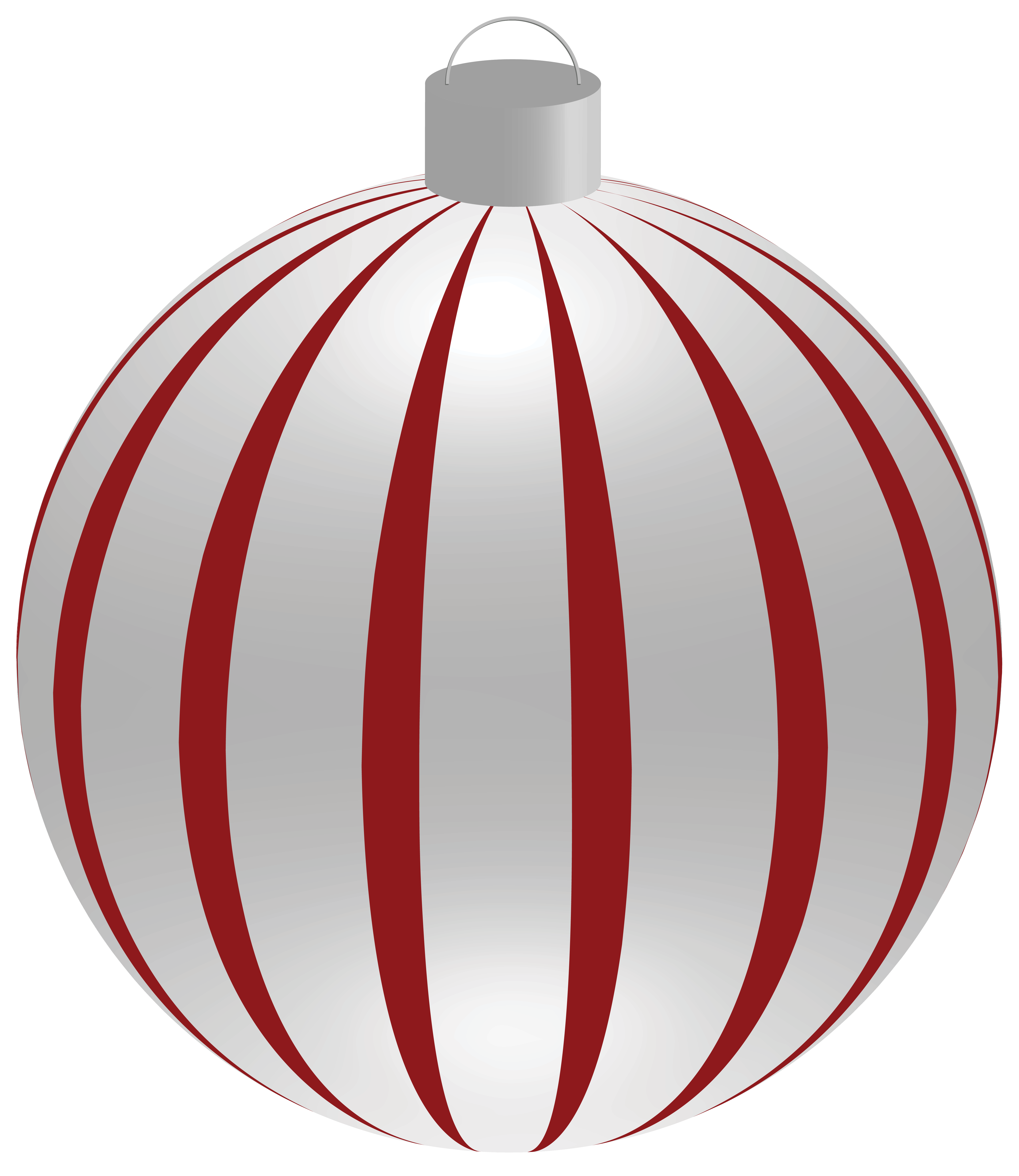 Striped christmas with png. Ornaments clipart ball