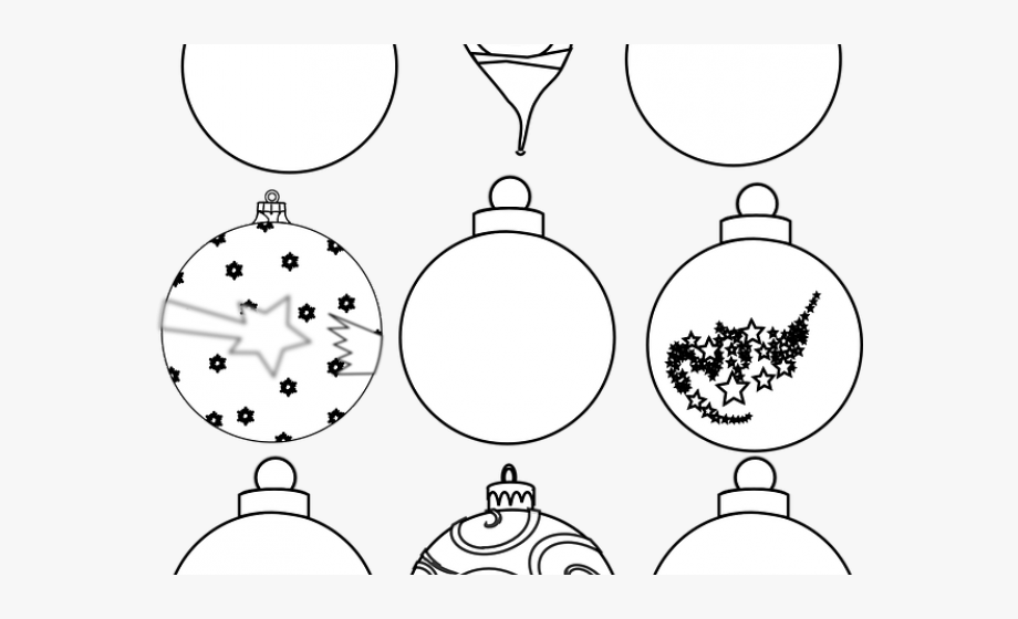 Ornaments clipart black and white, Ornaments black and
