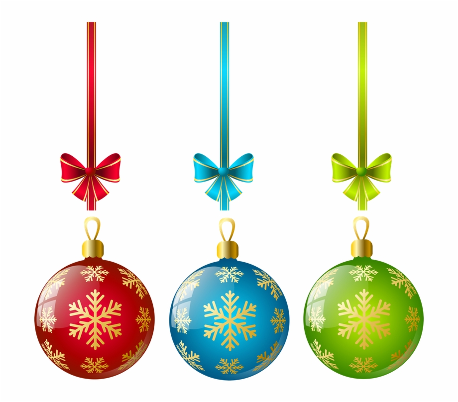 Ornaments clipart clear background. Christmas decorations 