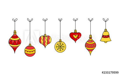ornaments clipart different shape