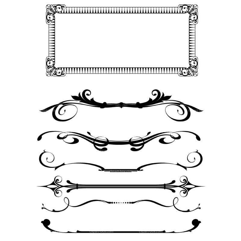 ornaments clipart frame