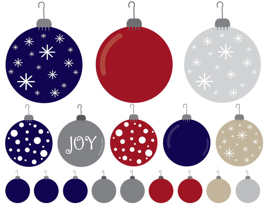 Collection of christmas ornament. Ornaments clipart line art