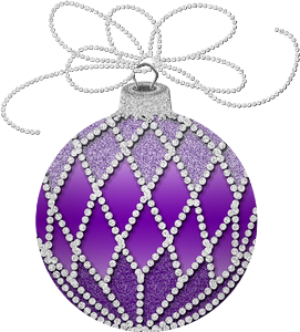 ornaments clipart purple