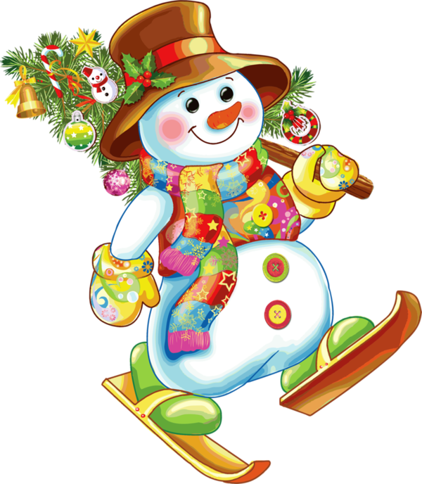 ornaments clipart snowman