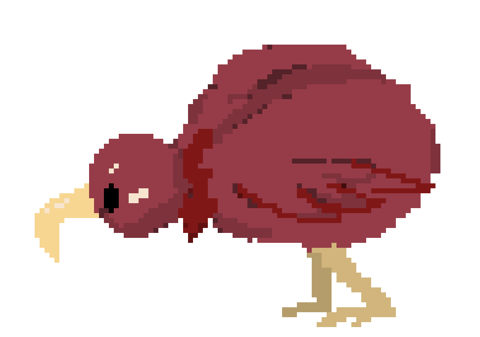 ostrich clipart pixel