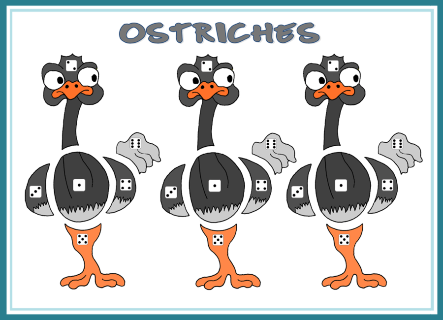 ostrich clipart printable
