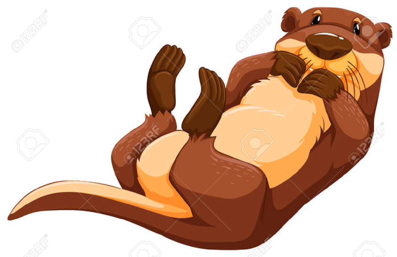 Pictures river otters free. Otter clipart animated
