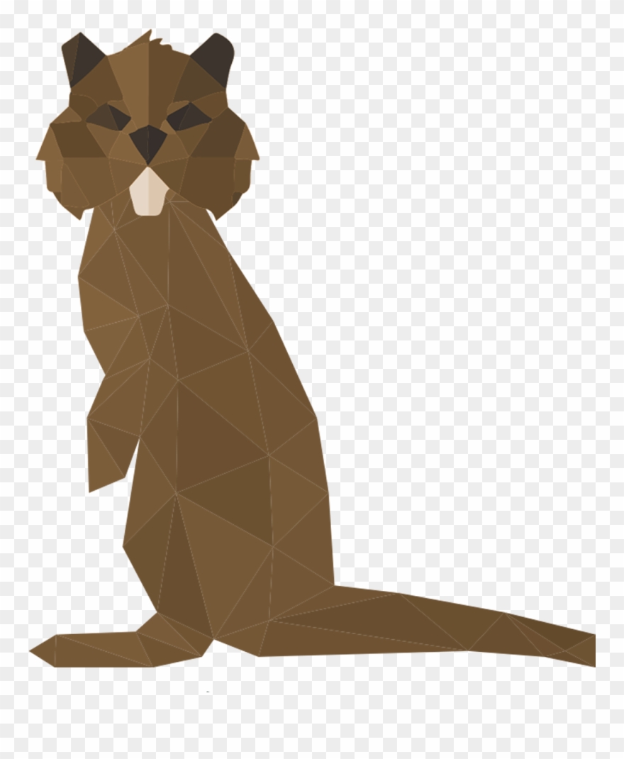 otter clipart brown