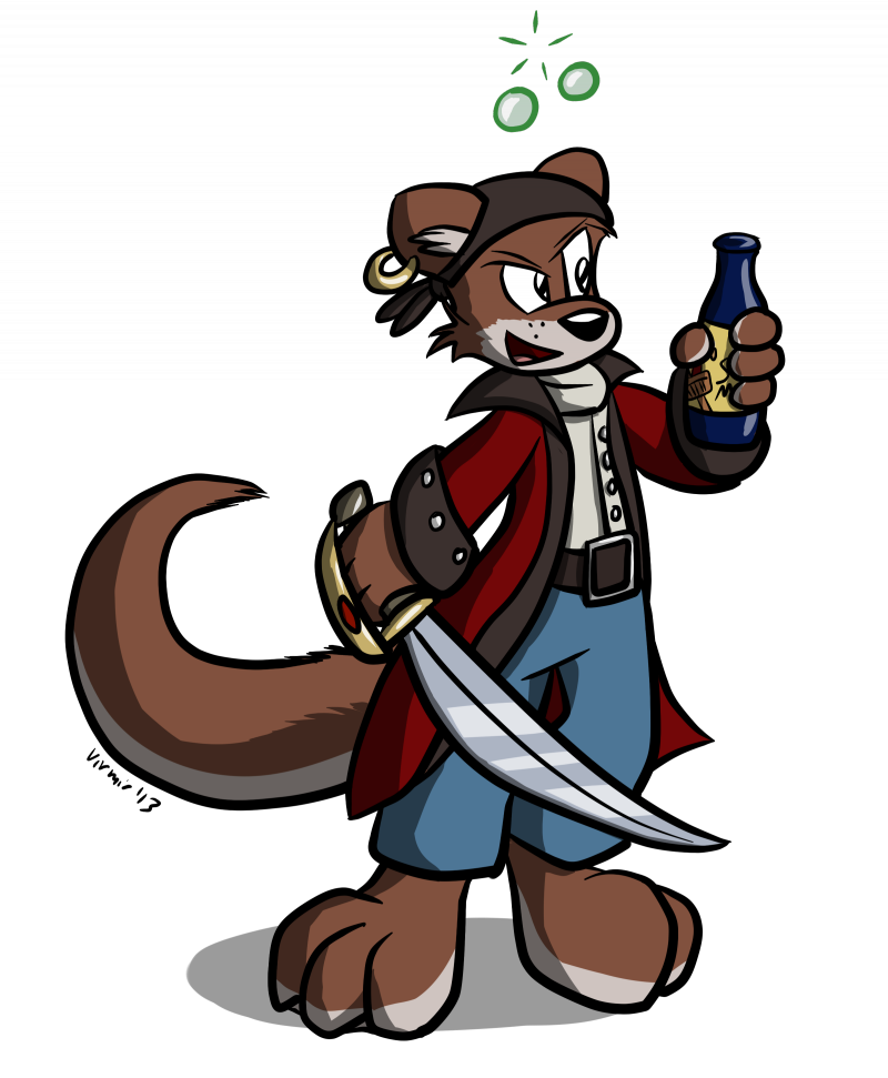 otter clipart character