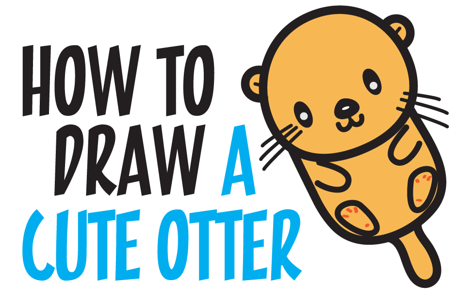otter clipart easy draw