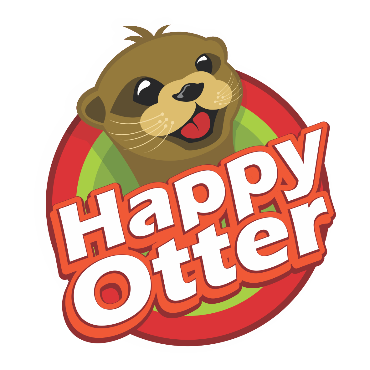 otter clipart happy