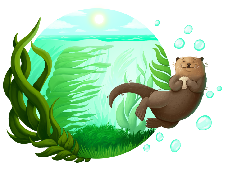 Otter clipart illustration, Otter illustration Transparent FREE for