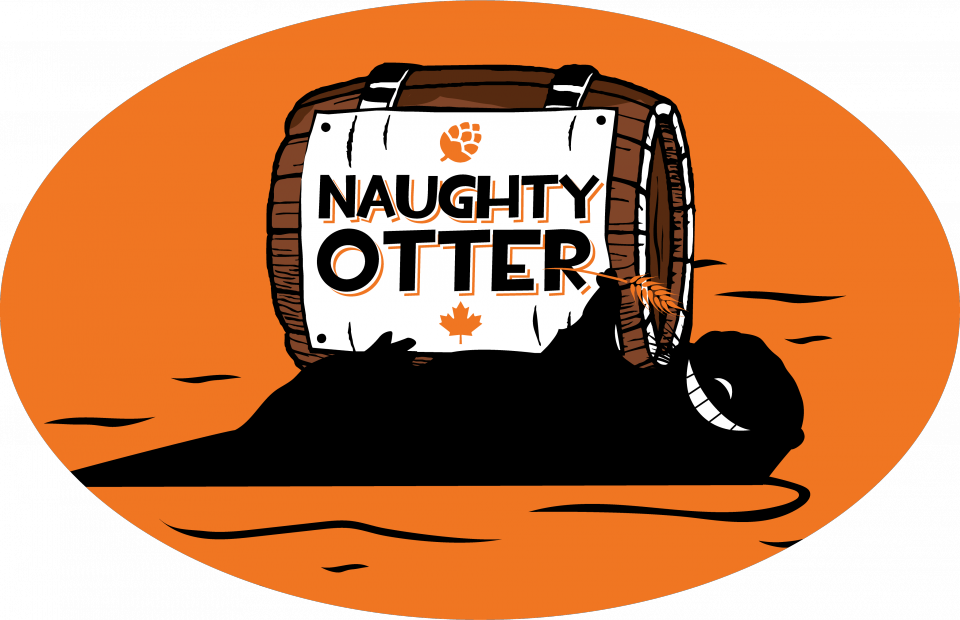 otter clipart orange