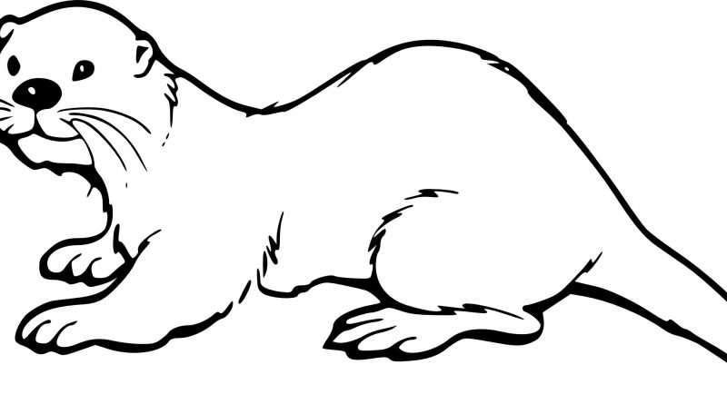 Otter clipart outlines. Outline x free clip