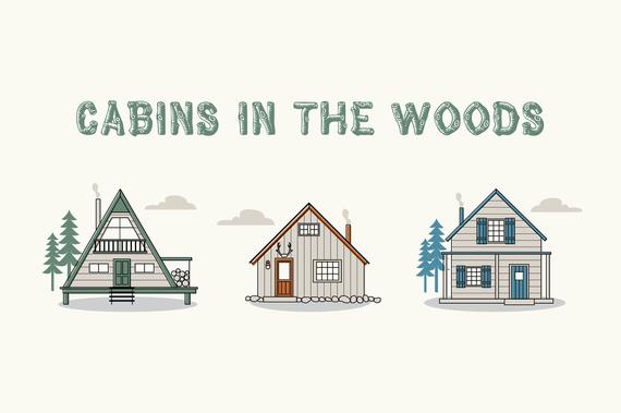 outdoors clipart cabin