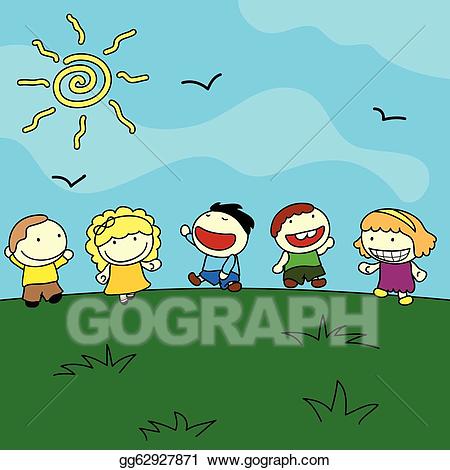 outdoors clipart happy