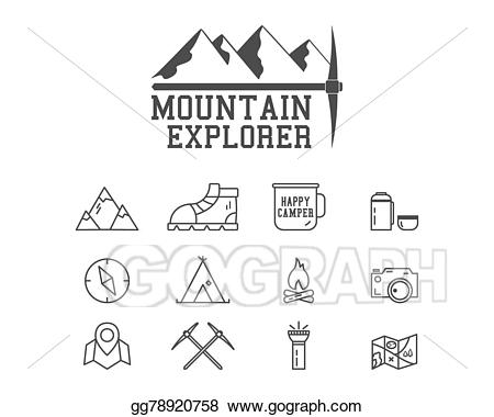 outdoors clipart mountain outline