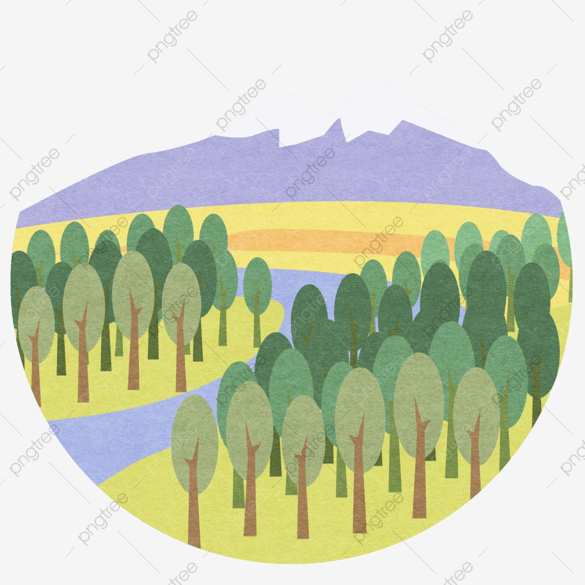 outdoors clipart mountain range