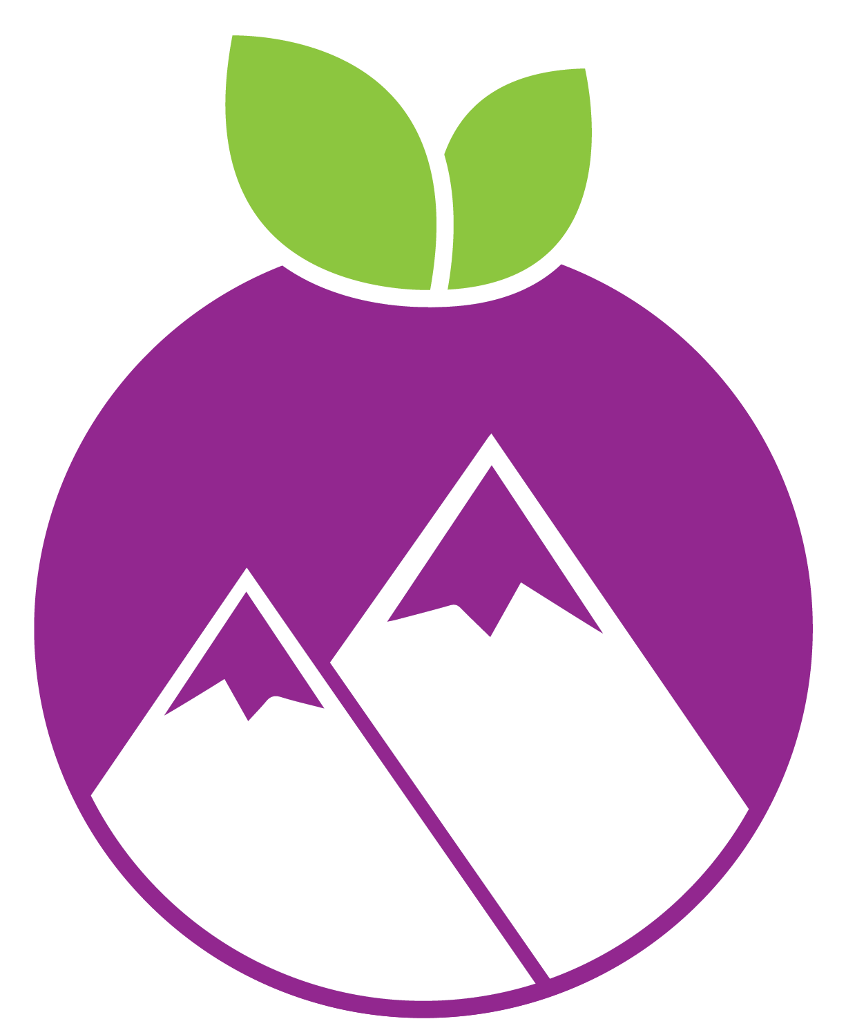 outdoors clipart purple mountains