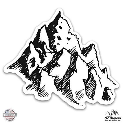outdoors clipart simple mountain