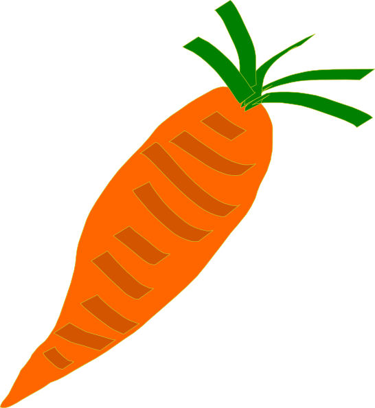 outline clipart carrot