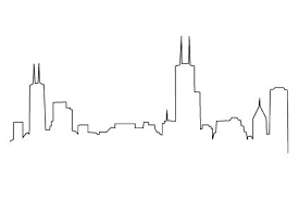 skyline clipart chicago downtown