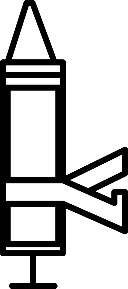 outline clipart crayon