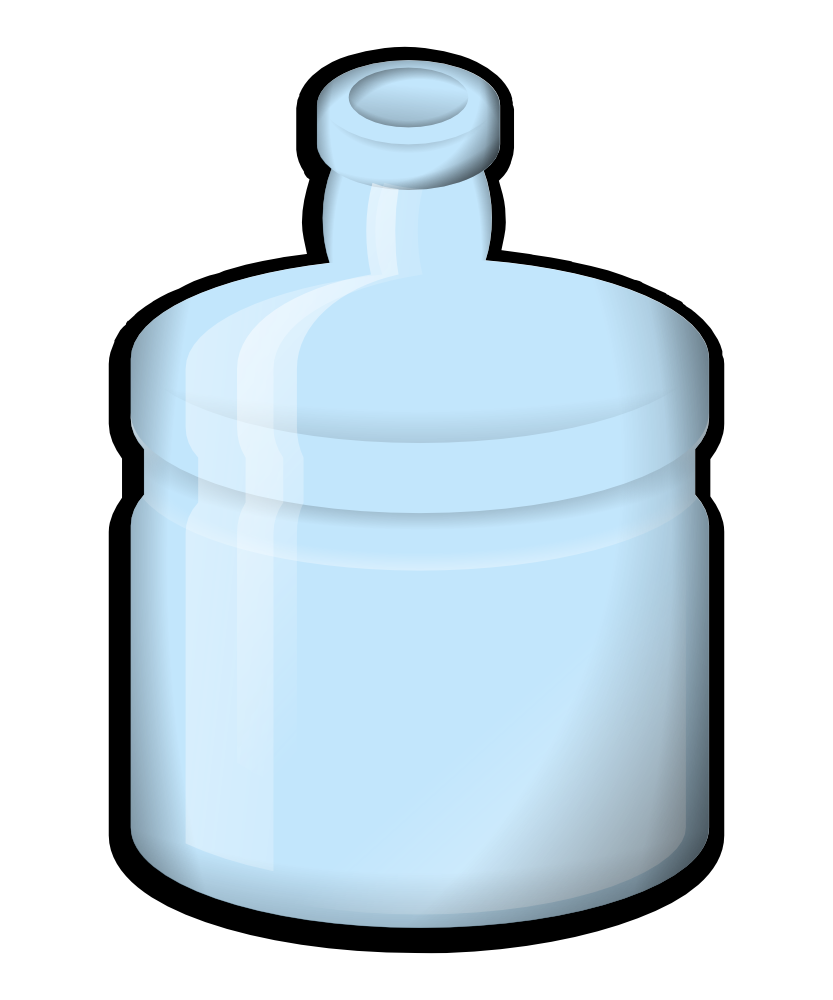 outline clipart water bottle
