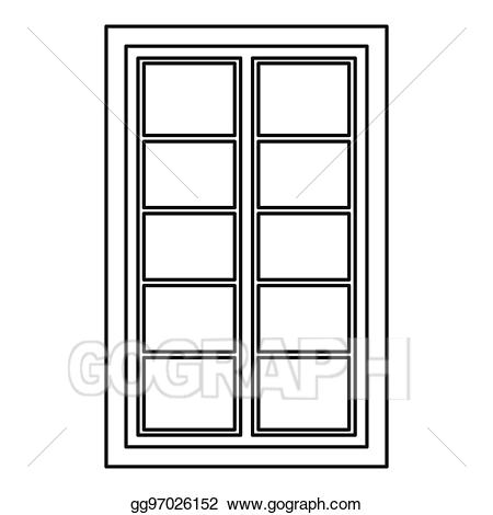 outline clipart window