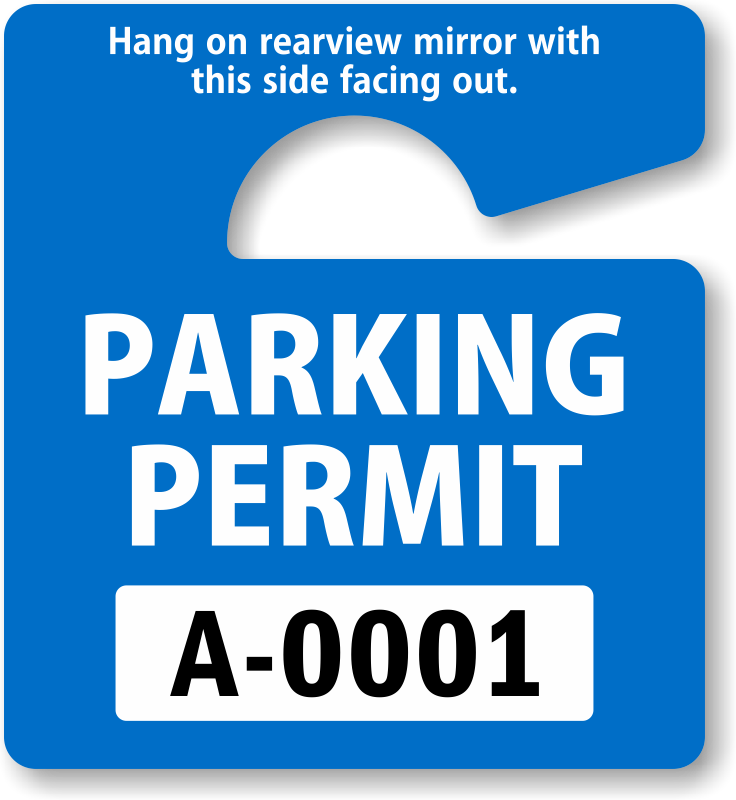 parking lot clipart parking permit