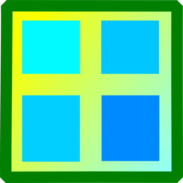 outside clipart window square