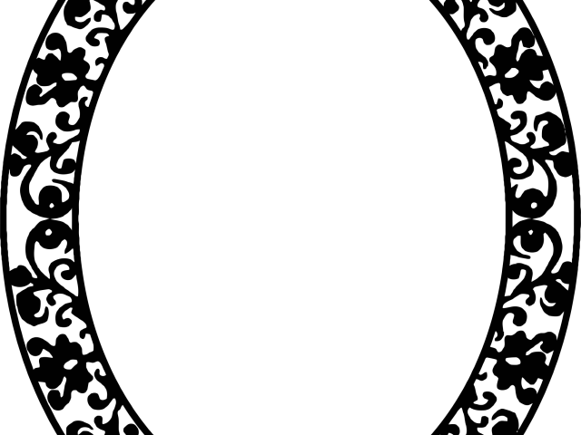 Frames png black transparent. Oval clipart big