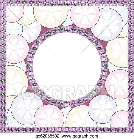 Oval clipart fancy oval frame. Vector illustration eps 