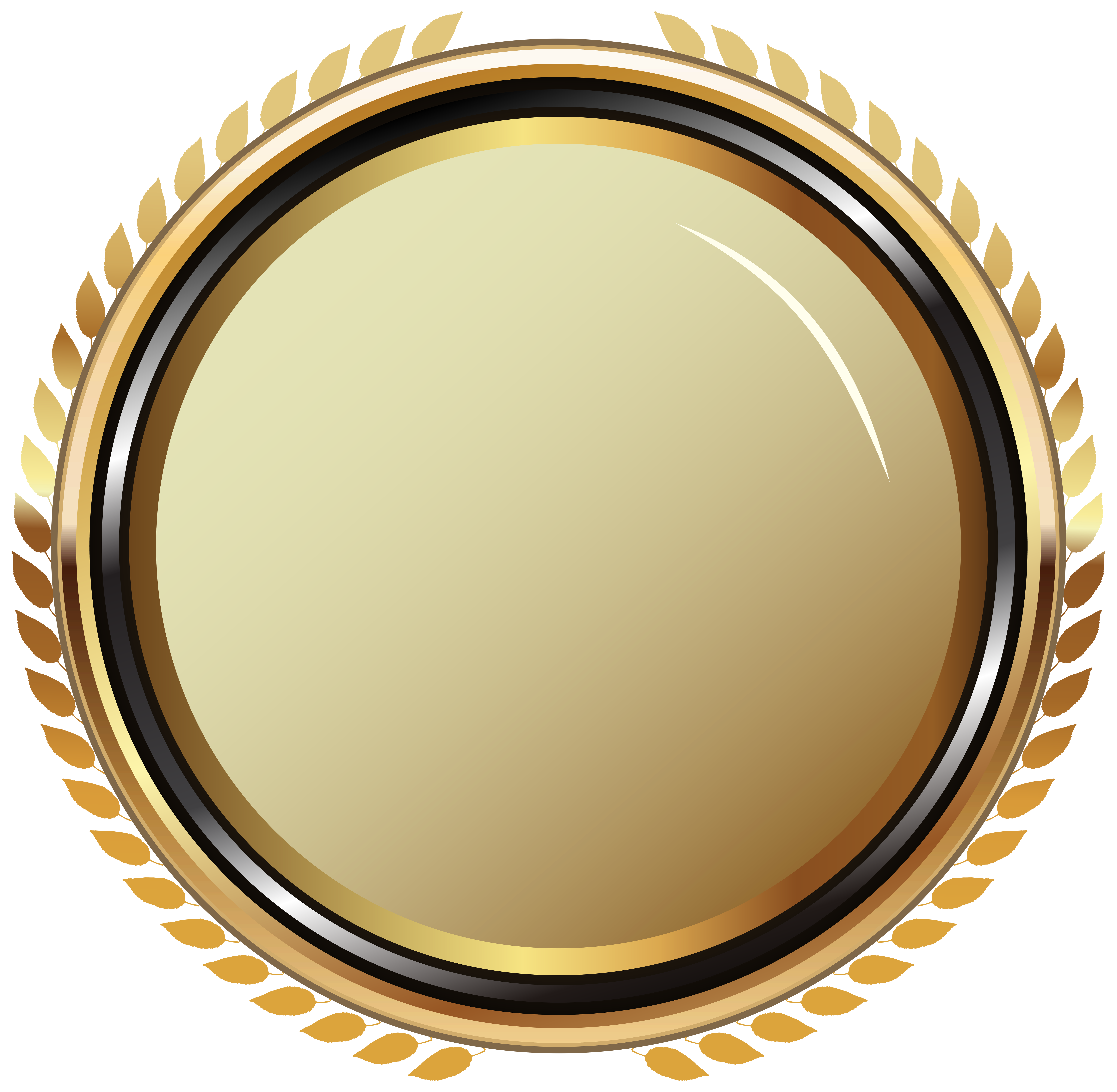 Gold badge transparent png. Oval clipart golden