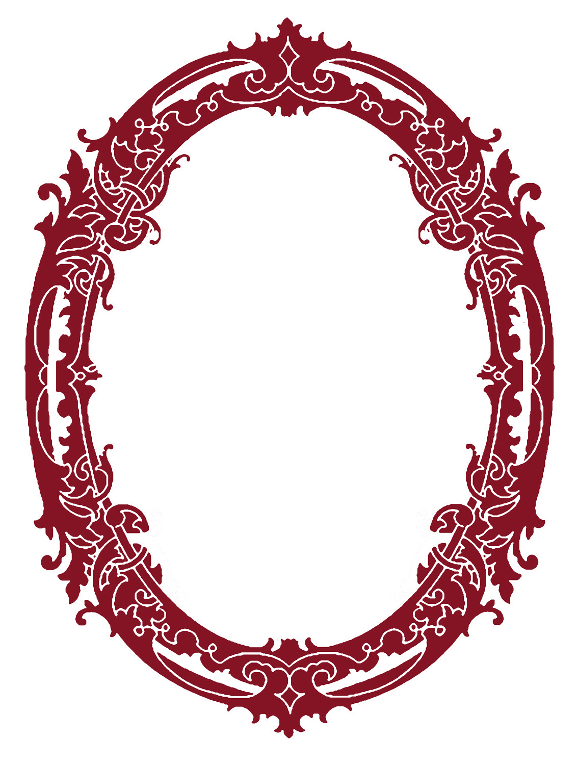 oval clipart portrait frame