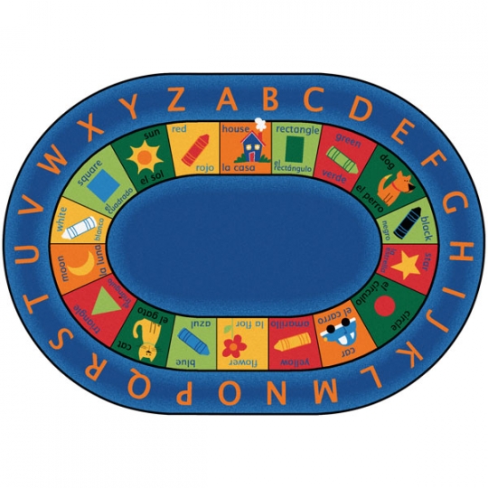 oval clipart round rug