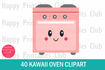 Oven clipart cute.  kawaii transparent